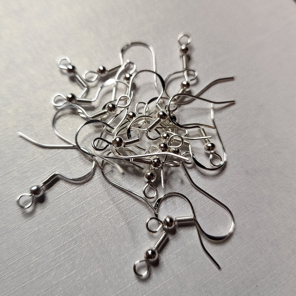 Jewelry - 10 Pairs - Silver Plated Earring Hooks Hypoallergenic 20 Pieces Total